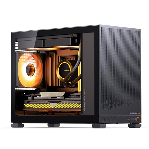 JONSBO D32 PRO Micro-ATX 、互換性の高いミニデスクトップ 、MB用A/Bモード、MATXバックコネクト/BTF MB、365mm GPU/240AIO/163mmエアクーラー、ATX/SFX PSU、USB3.2 PCゲーム 、ブ