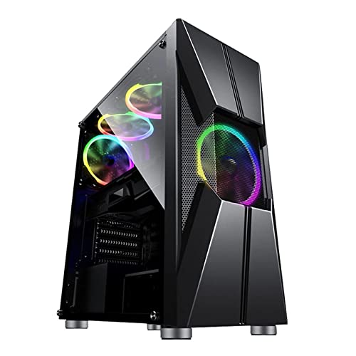 ZhaoGangLi ミドルタワー コンピュータ アクリルサイドパネルシャーシ UBS3.0サポートATX Matx ITXをサポート ミニタワー型 (色 : Black, Size : 38x19.5x43cm)