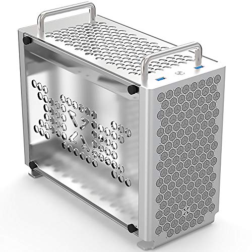 e-life A4 コンパクト ITX A50 G5 K55 SFX アルミニウム Mini-ITX 小型コンピュータ テストベンチ ミニコンピュータホスト 強化アクリルサイドパネル B2