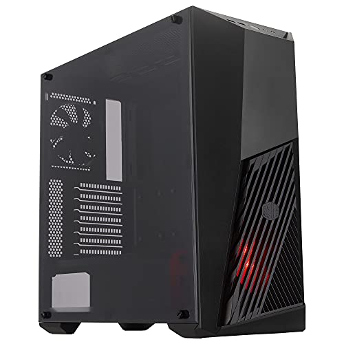 Cooler Master MasterBox K501L - ATX 角度付き換気 赤色LED照明 透明サイドパネル 柔軟なエアフロー構成 MCB-K501L-KANN-S00