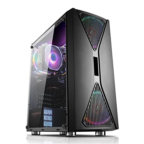 LinLong コンピュータ ATXゲーミング デスクトップコンピュータメインフレームバックラインサポートM-ATX/ITXマザーボード pcコンピューターボックス