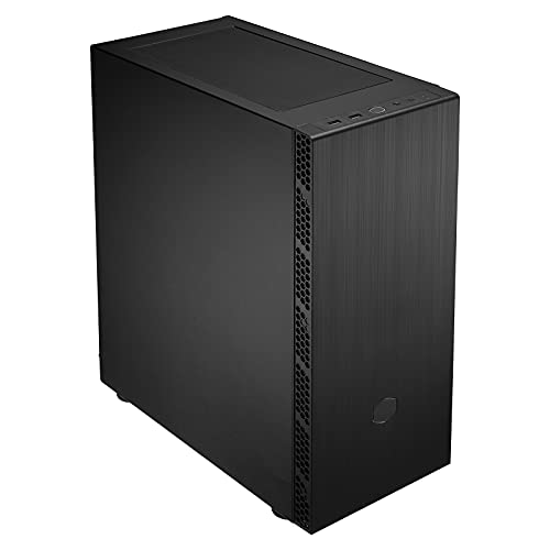 Cooler Master MasterBox MB600L V2 - ブラッシュドスチール サイドメッシュインテーク付き 内部クリアランスの改善 PSUシュラウド - スチールパネル MB600L2-KNNN-S00