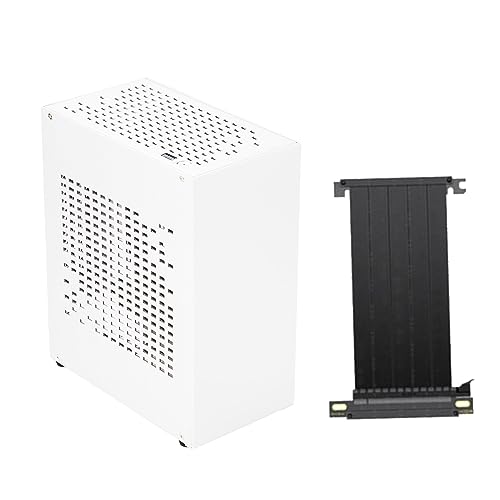 ASYWISH アルミ製ミニITXシャーシ、ゲーム用デスクトップ 、USB3.0対応グラフィックスカードRTX2070、PCIE3.0ケーブルHT 付き