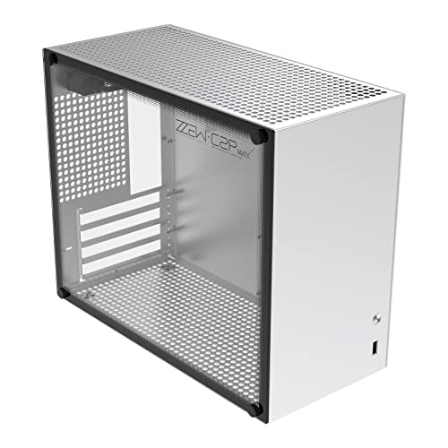 ZZEW マイクロATX C2P ミニタワー ATX/ITX/DTX アルミ製ゲーミングMATX 強化ガラス製サイドパネル付き フルサイズGPU対応