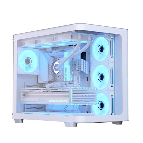 Aero Cool AeroCool P500C ミッドタワー デュアルチャンバー 4つのプリインストール済みファン 高風量 パノラマ強化ガラス RGB照明 360mm ラジエーターサポート カスタマイズ可能な冷却システム ケーブル管理 ゲームビルド P300C/P500C