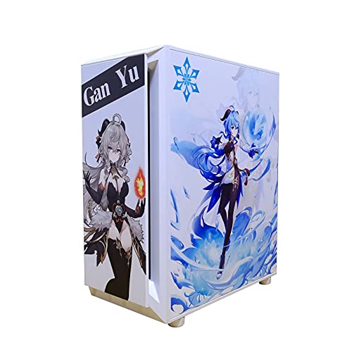 upim BBNB ゲーミング ミッドタワー PCゲーム ATX/M-ATX/ITX - フロントI/O USB3.0ポート - 強化ガラス製サイドパネル - 8ファンポジション - 水冷対応