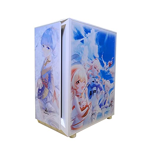 upim BBNB ゲーミング ミッドタワー PCゲーム ATX/M-ATX/ITX - フロントI/O USB3.0ポート - 強化ガラス製サイドパネル - 8ファンポジション - 水冷対応
