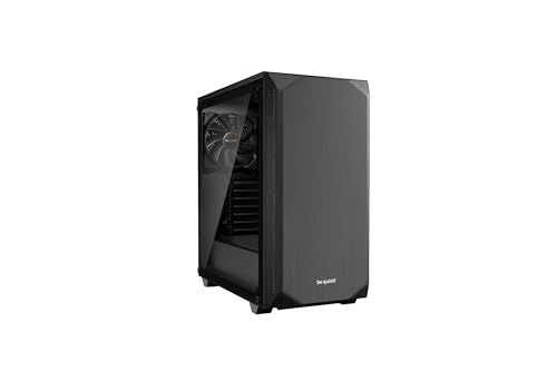 be quiet! 静かに! Pure Base 500 ATX ミディタワー | 強化ガラスウィンドウ | 2つのプリインストール済み低ノイズ冷却ファン | ブラック | BGW34