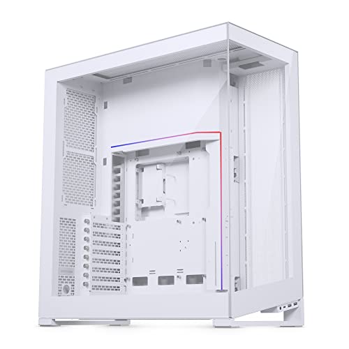 Phanteks NV7 フルタワー E-ATX ATX 高風量 前面と側面の強化ガラスパネル ARGB照明内蔵 最大360mmラジエーター3個 ケーブル管理 マットホワイト PH-NV723TG_DMW01