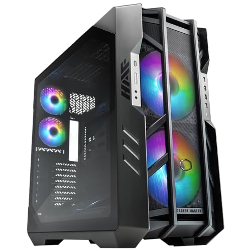 Cooler Master HAF 700 E-ATX 高エアフロー 、メッシュフロントパネル、デュアル200mm シックルフロー カスタマイズ可能なARGファン、USB 3.2 Gen 2 Type C x 1 x 1 (3.0) x 4 (H700-IGNN-S0 9B11-119-437