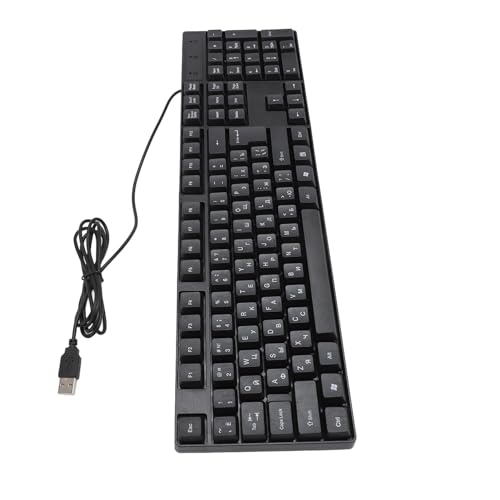 Morydovs USB ゲーミングキーボード、4.9 フィートケーブル、人間工学に基づいたデザイン、軽量コンピューターキーボード、オフィス、家庭用、ビジネス用 (フランスのAZERTYレイアウト) JP137241106