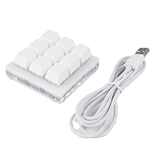 ノーブランド品 プログラマブルキーボード 9キー メカニカル USB ゲーミング 左手ミニキーボード ノーブランド品-40a9db