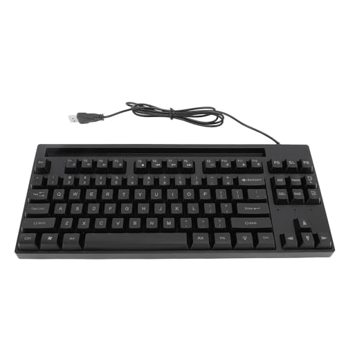 Vbestlife USB有線ゲーミングキーボード、カラフルな光効果、携帯電話スロット、人間工学に基づいたデザイン、19キー競合なし、ラップトップPC用 Vbestlifedaogxih34p