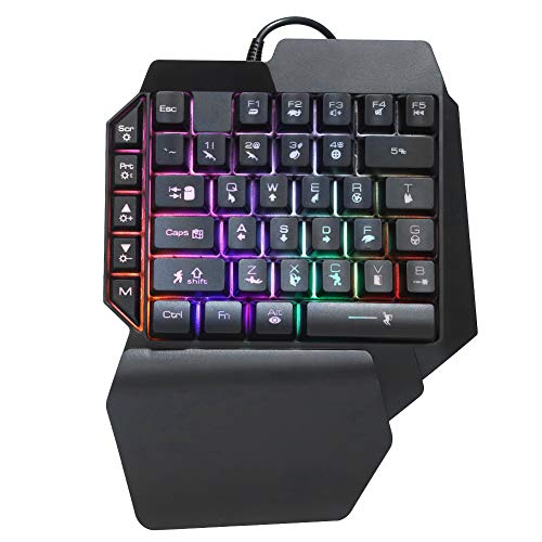 CXFBSDF 有線ゲーミングキーボード 有線ゲーミング 87キー エルゴノミックデザイン バックライト付き バックライト付き フルカラー コンピューターデスク コンピューターアクセサリー ダークブルー RGB 人間工学カラーデザインキー CJP13240427