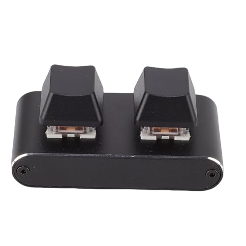 Jeffergarden プログラマブル 2 キーキーボード USB メカニカルゲーミングパッド レッドスイッチ付き Linux OS X カスタムショートカット 人間工学に基づいたデザイン アルミニウム合金 Jeffe9vlt65n78s