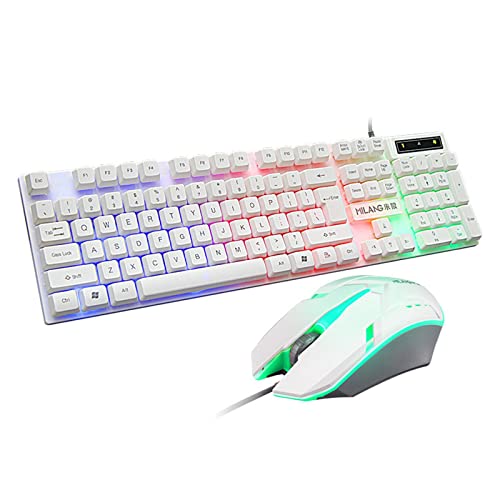 NQKDgumDZ JoFist メカニカルキーボード 青軸 レトロパンク 電鋳メッキキーキャップ RGB バックライト 防水 ゲーミング/オフィス用 104 キー USB 有線 ブラック/ホワイト (ブラック)