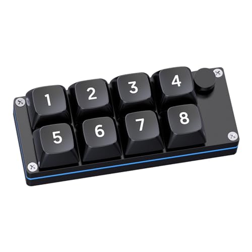 DXEHSEUY 片手キーボード メカニカル軸 片手用メカニカルゲーミングキーボード ブラック