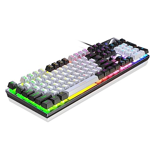 HINGMING 104 有線ゲーミングキーボード かなりゲーミングキーボード メカニカル ゲーミング キーボード フルサイズのキーボード Rgb ゲーミング キーボード Rgb キーボード ゲーム CJP08240704