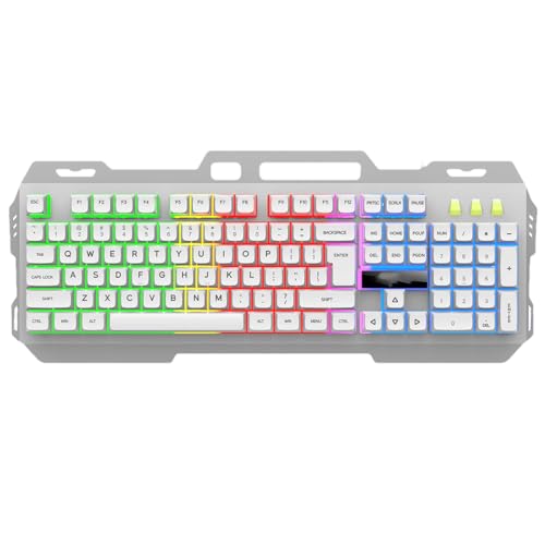 SoftNesth PC ゲーミング キーボード - メカニカル ゲーミング キーボード、ケーブル長 1.5 メートルの美しい RGB ゲーミング キーボード イルミネーション キーボード |オフィスキーボード、コンパクトゲーミングキーボード、受注生産 QQ442250714