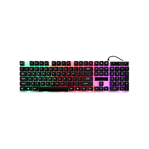 Gerrit 1個メカニカルキーボードゲーミングキーボードバックライトモード有線高速反応防水静音デスクトップ - - 1Qq866Omu60505