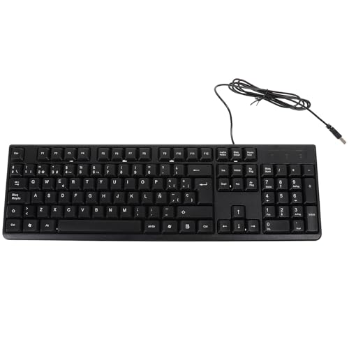 FUNNETOYU ゲーミングキーボード テンキー付きキーボード 家庭 オフィス用 シンプルデザイン 遅延なしタイピング 安定性重視 コンピューター周辺機器 76C45354EUMIC1154G4FQN6A
