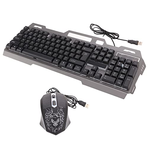 Dpofirs 有線ゲーミング キーボードとマウス コンボ RGB バックライト ゲーミング キーボード、104 キー コンピューター PC ゲーミング Dpofirsuf5y7ncz298322