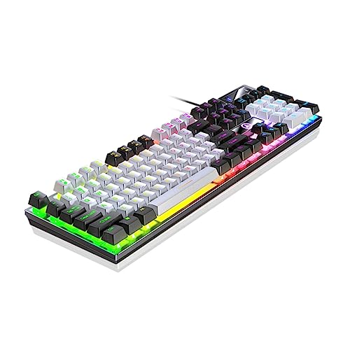 LABMFTBNDC ゲーム用キーキーボード 有線フル 雕機械式手感発光 ゲーミングア G12251128