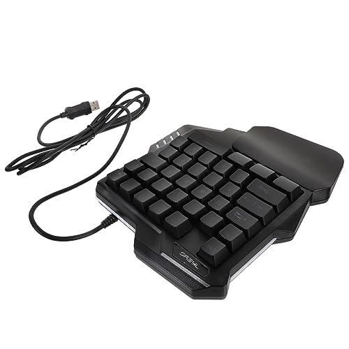 POPETPOP キーゲーミングキーボード バックライト付き コンピュータゲーム用 スポーツ キーボード 家や学生寮での使用に適したデザイン 簡単操作 耐久性のある構造 R3JA8492WFRDSXZN09Y137LI