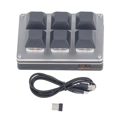Vbestlife メカニカルゲーミングキーボード6キー片手メカニカルキーボードUSB/2.4G / Bluetooth 5.1プログラマブルホットスワップ可能LEDバックライトキーパッド Vbestlifes4kingaexq