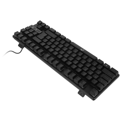 Gerrit 87 キーボード ゲーマー クラビエ エレクトロニック ポータブル LED ゲーミング マウス 有線 キャップ オフィス 学校 用品 コンピューター コントローラー 腹 - 7Mcx-xl7591-0413
