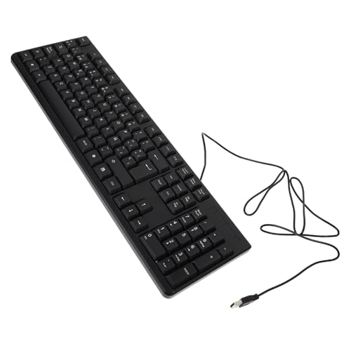 Generic 有線USBゲーミングキーボード フルサイズ – オフィス・ゲーム対応 高耐久設計 大文字プリント BHO2J6ZB
