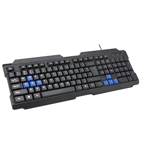 Generic 機械式ゲーミングキーボード 有線 青 超薄型 – LEDバックライト 防水 充電式 オフィス作業用 三脚付き安定設計 KLDWSU9253