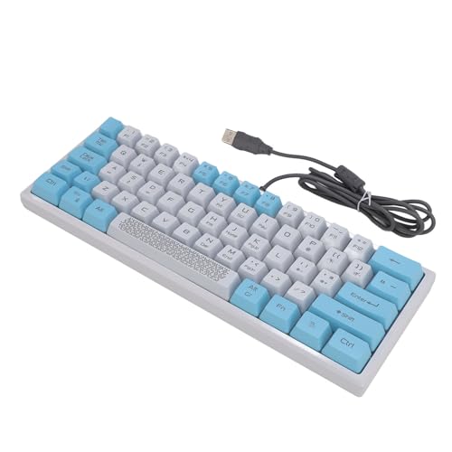 Vbestlife 有線 RGB キーボード、RGB バックライト 1.5 メートル/4.9 フィート 62 キーメカニカルゲーミング有線キーボード敏感な操作クイックレスポンス Vbestlife9642m5sok1