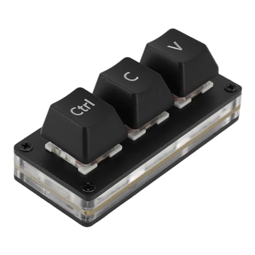 Jectse 3 キー キーパッド、レッド スイッチ付きホットスワップ可能な片手メカニカル ゲーミング キーボード、プログラミング マクロ Jectse6qaezhkdwf