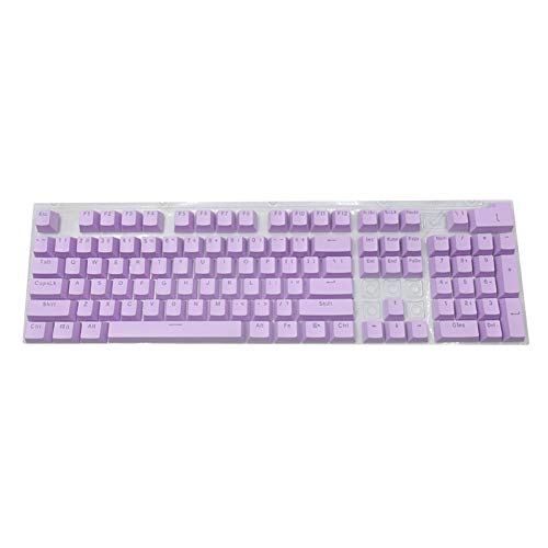 shlutesoy 104個/セット バックライト付きメカニカルゲーミングキーボード ポータブルキーボード ゲーム/オフィスパープル 4797BKLXI509T23I3GLE1N