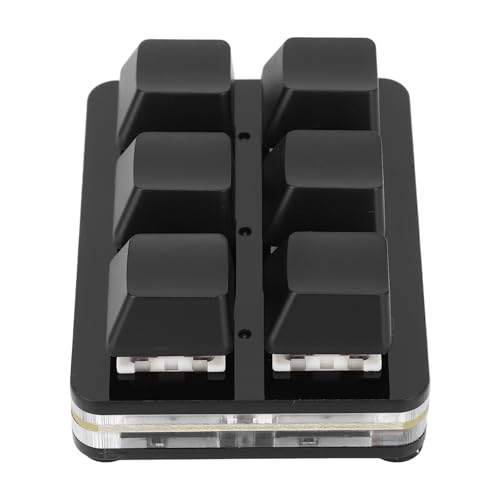 Pomya USB 有線メカニカルキーボード、ホットスワップ対応メカニカルゲーミングキーボードレッドスイッチ 6 (黒) Pomyaygbuwgf8ac-12