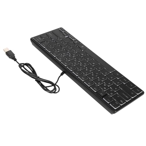 Yosoo 64 キーコンパクト小型キーボード、USB 有線ゲーミングキーボード、RGB バックライト付き、静かな操作 PC ラップトップ用 Yosoo0wd9ibga5n