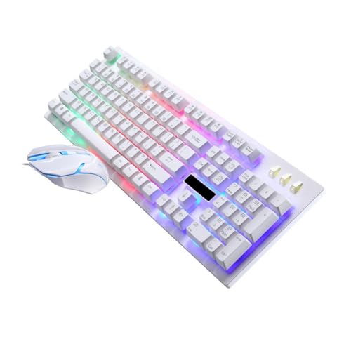 NAMOARLY 有線ゲーミングメカニカルタッチキーボードマウス 発光バックライト付き エルゴノミック設計 ゲーム オフィス 家用対応 Y07J18D262551LCFMSOY4X