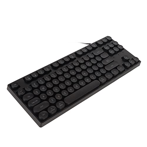 Generic ゲーミングキーボード 87キー 青 – 人間工学設計 フットサポート付き USB有線 カラフルバックライト 対応OS:Win XP/OS X (ブラック) YDGAL7313Y-78