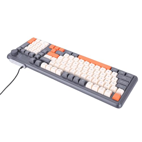 J-ouuo USB有線RGBゲーミングキーボード マルチカラーLEDバックライト カスタマイズ可能なキーボード 快適な打鍵感と反発力 Win2000/XP/7/8//Linux対応 J-ouufk8d0391vr