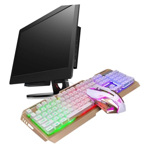 Phantasmia ゲーミングキーボード メカニカルスイッチ採用 – USB接続 バックライト付き 高耐久金属パネル (中くらい,ホワイト) PhHQA30540A-9