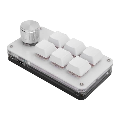 キーボード ミニマクロメカニカルゲーミングキーボード、オンボードストレージ6キー片手USB PCキーパッド5V 1A PC用 Generehmrvoc645
