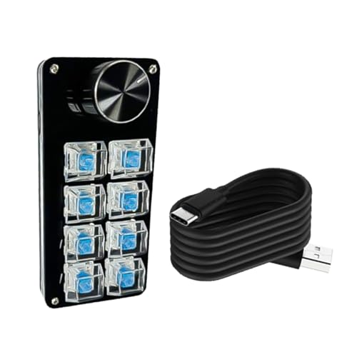 Sbshiouu カスタマイズ可能なノブ3Key/4key/6key/8Key Mechanical Gamingキーパッドホットスワップ可能なスイッチ税関マクロキーパッドを備えたプログラム可能なマクロキーボード