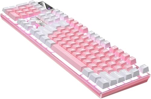 LKJHGFCVBG Syfunny 104 有線ゲーミングキーボード かなりゲーミングキーボード Rgb ゲーミング キーボード メカニカル ゲーミング キーボード フルサイズのキーボード Usbキーボード オフィス (A)