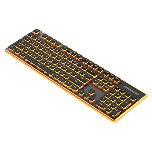 COOLHOOD Silents メカニカルゲーミングキーボード 104 キー USB コード RGB バックライト付き IPX4 PC ラップトップアクセサリーコードキーボード用