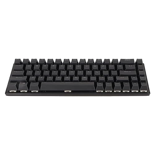 Acogedor ミニ 60% ゲーミング キーボード、ブルー スイッチ付き 68 キー有線ゲーミング キーボード、10 RGB バックライト モード、デスクトップ ラップトップ用小型コンパクト 68 キー キーボード (BLACK) Acogedorhpnxryq129-11