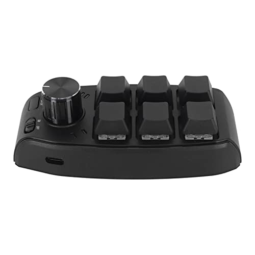 Soraz ミニ ゲーミング キーボード、プログラム可能なミニ キーパッド 6 キー 1 ノブ プラグ アンド プレイ レッド (ワイヤレスBT(200mAhバッ) Sorazu91e74acq2-12