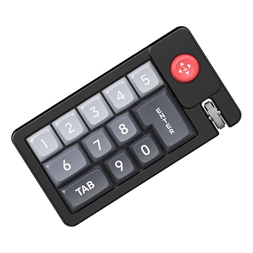 lisutupode メカニカルキーボード,RGBバックライト メカニカルキーボード ゲーミング - ジョイスティック付きワンハンド ワイヤード ナンパッド ホットスワップ式 映像編集・トレーディング用 オフィス向け VTM58PYYUC76CL1V