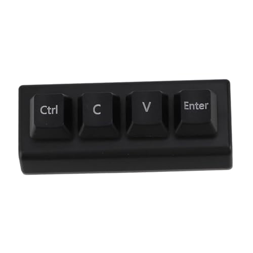 GZSHUNLI 4キープログラマブルキーパッド レッドスイッチ Ctrl C V Enter Mini メカニカルキーボード サポート NKRO ゲーミングオフィス用 簡単取り付け 使いやすい ブラック A