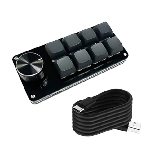 MEILVMEIJI カスタマイズ可能なキーパッド シングルノブ付き 3Key/4Key/6Key/8Key メカニカルゲーミングキーボード プログラム可能なキーパッド 8NB900700-D